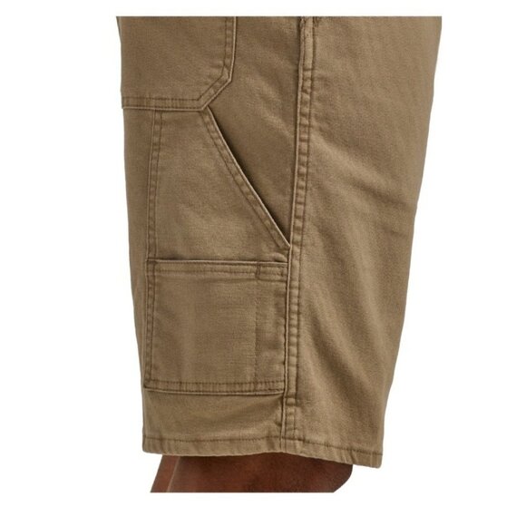 Wrangler Carpenter Shorts Mens 42 Petrified Oak‎ Khaki 10" Inseam Pockets NWT - Picture 6 of 8